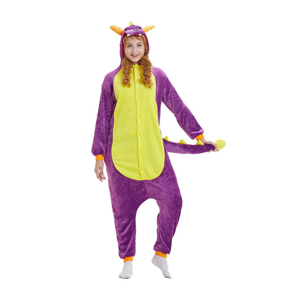 Purple Spyro Dragon Adult Onesie