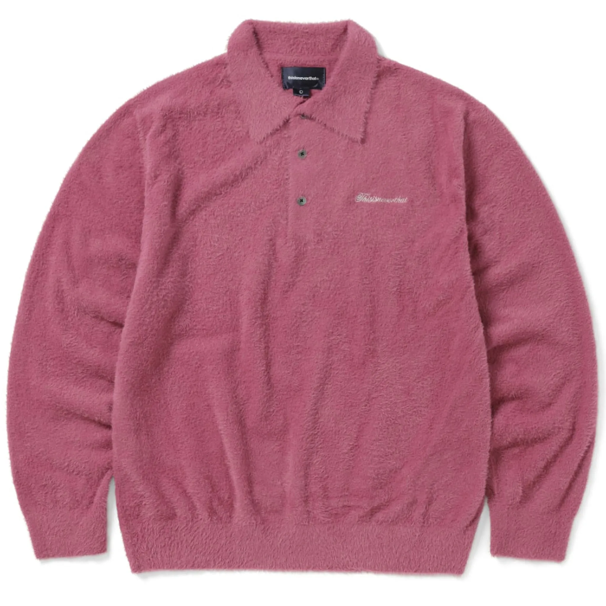 Script Shaggy Knit Polo