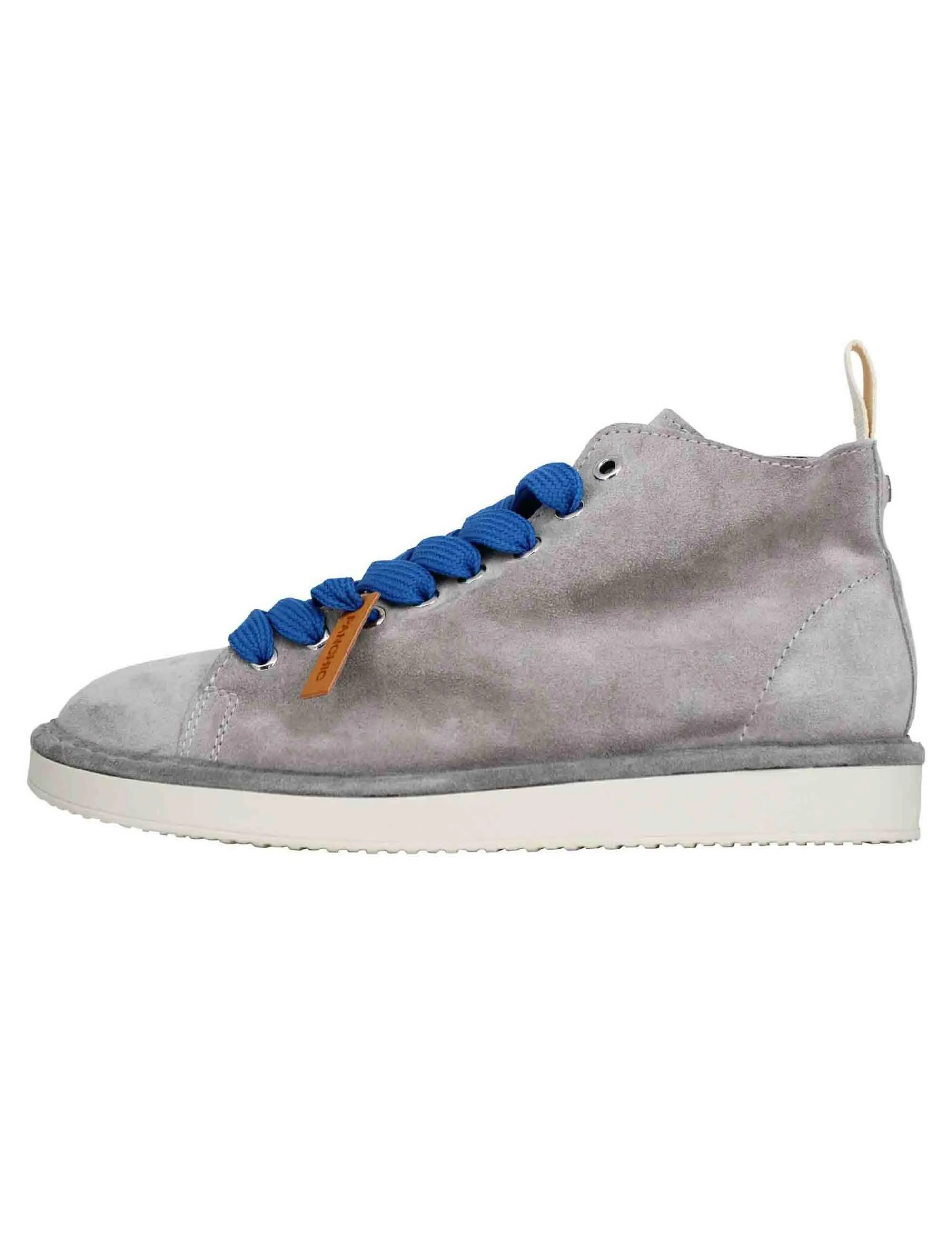 Sneakers uomo in camoscio grigio