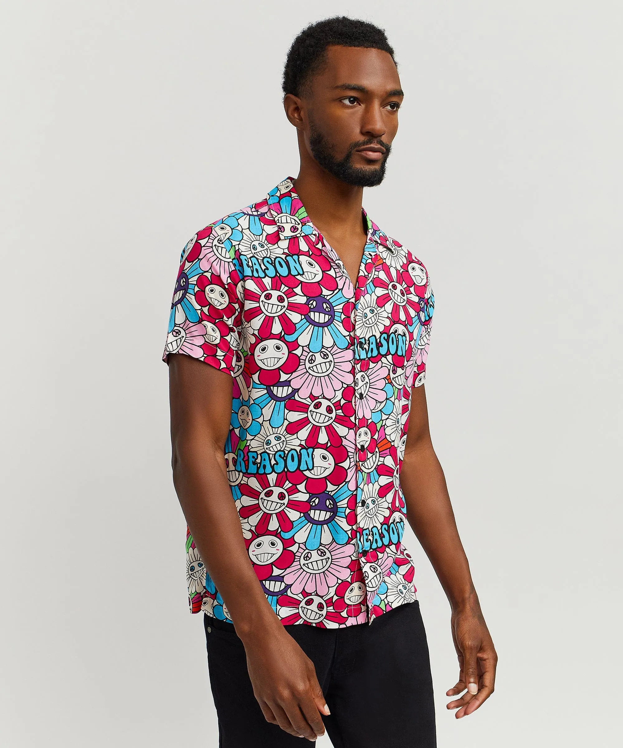 Sunflower Allover Print Short Sleeve Shirt