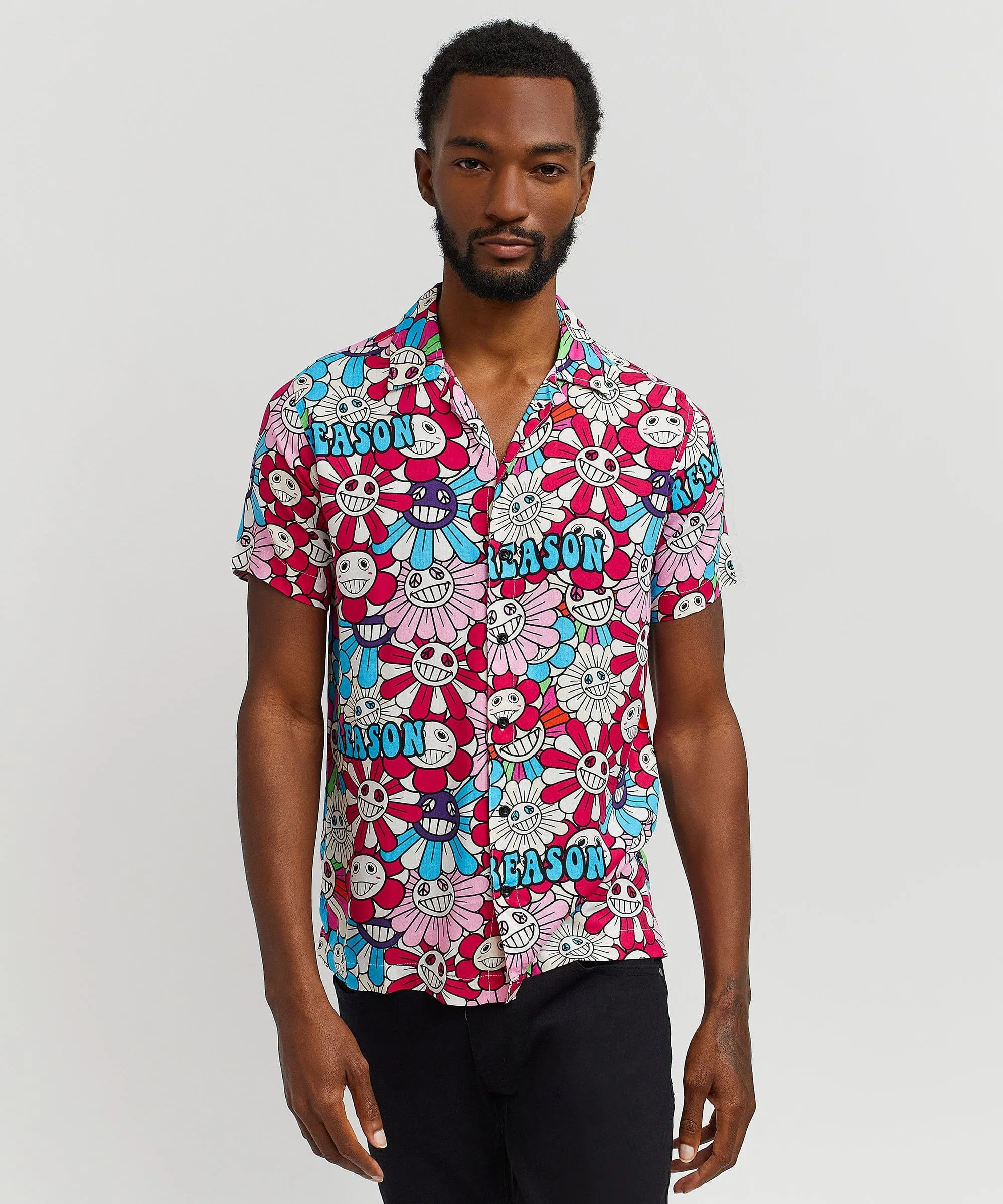 Sunflower Allover Print Short Sleeve Shirt