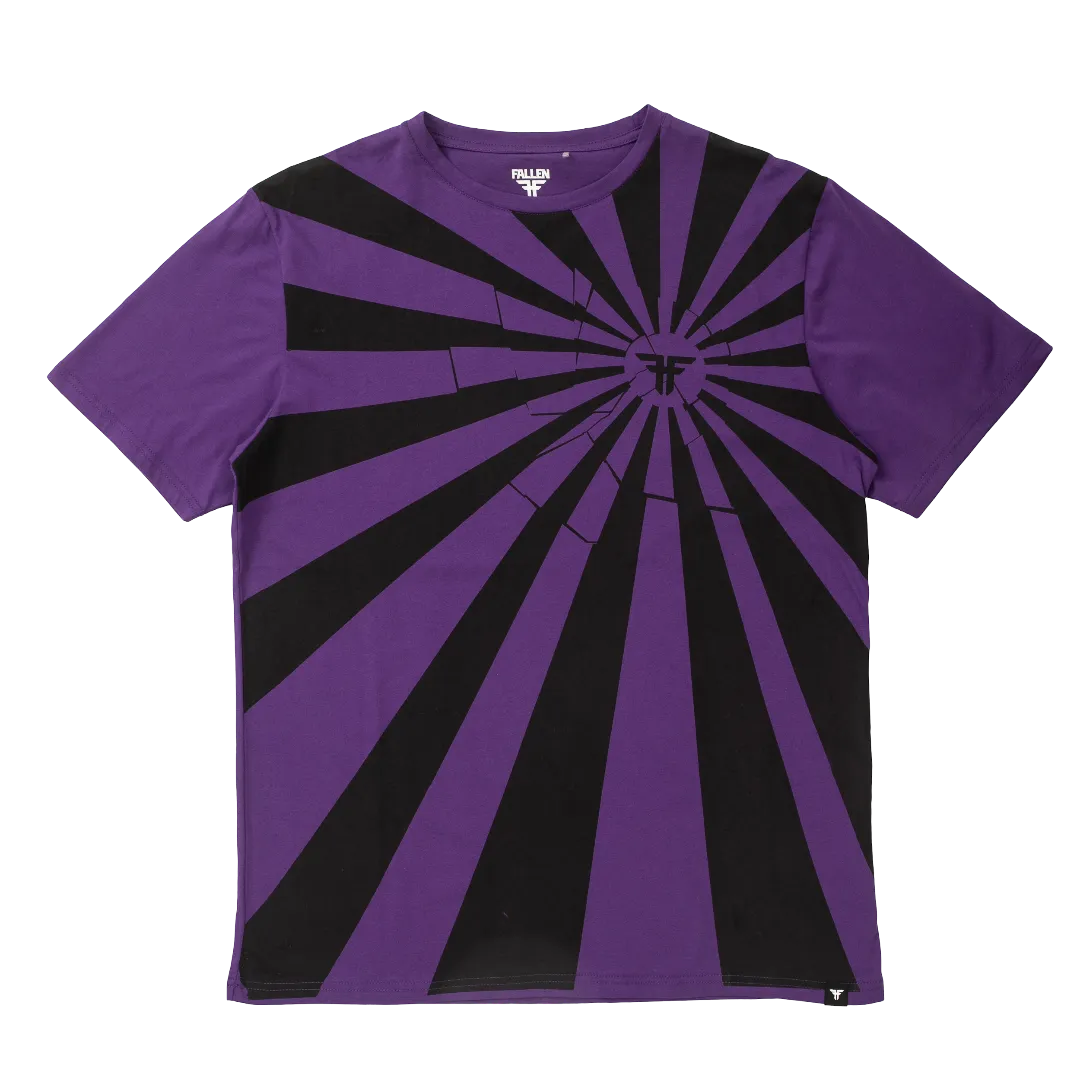 SUNRISE TEE BLACK/PURPLE