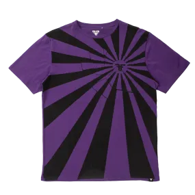 SUNRISE TEE BLACK/PURPLE