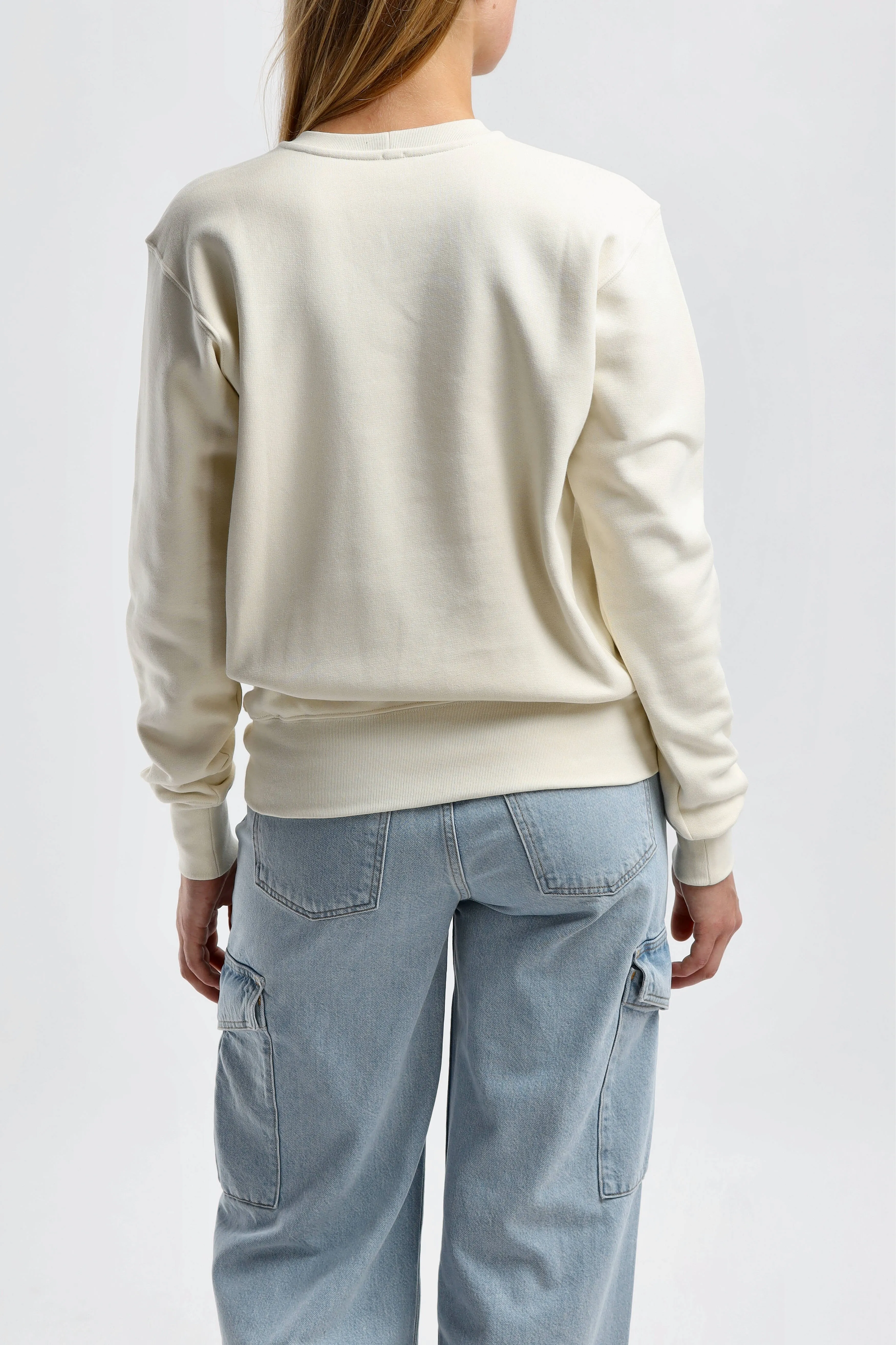 Sweatshirt Crew-Neck in Off-White