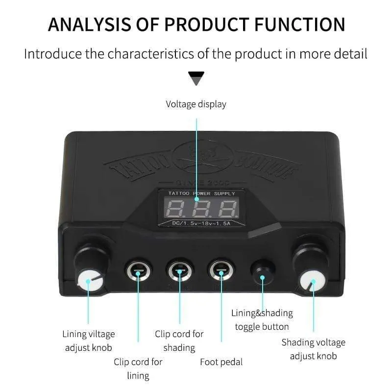 Tattoo Machine Kits Tattoo Power Supply Rotary Pen With Cartridges Needles Permanent Makeup Machine For Tattoo Beginners Artist