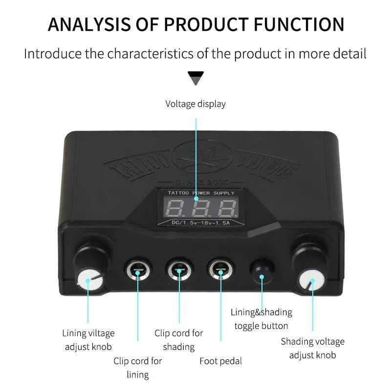 Tattoo Machine Kits Tattoo Power Supply Rotary Pen With Cartridges Needles Permanent Makeup Machine For Tattoo Beginners Artist