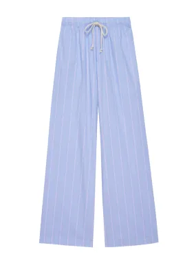 The Stripe Pop Pant in Tomato Pinstripe