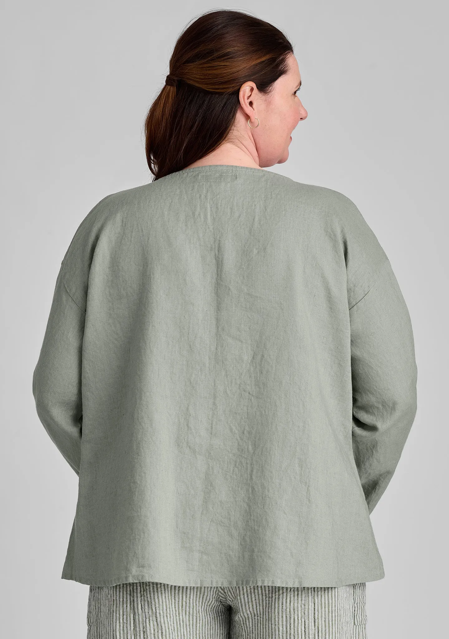 Throw It On - Long Sleeve Linen Shirt