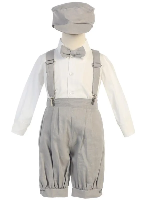 Toddlers Light Grey Knickers Outfit with Suspenders G827