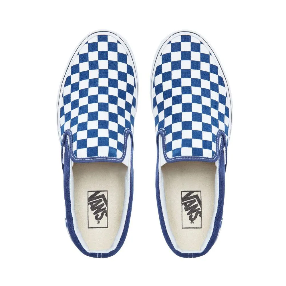 Vans Classic Slip On Checkerboard Embossed - Blue