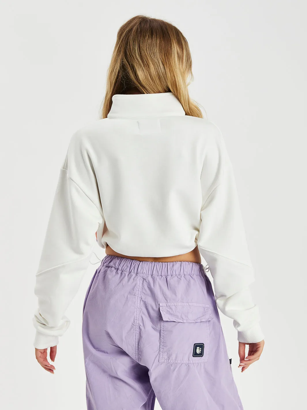 Vinca Cropped 1/4 Zip Sweater