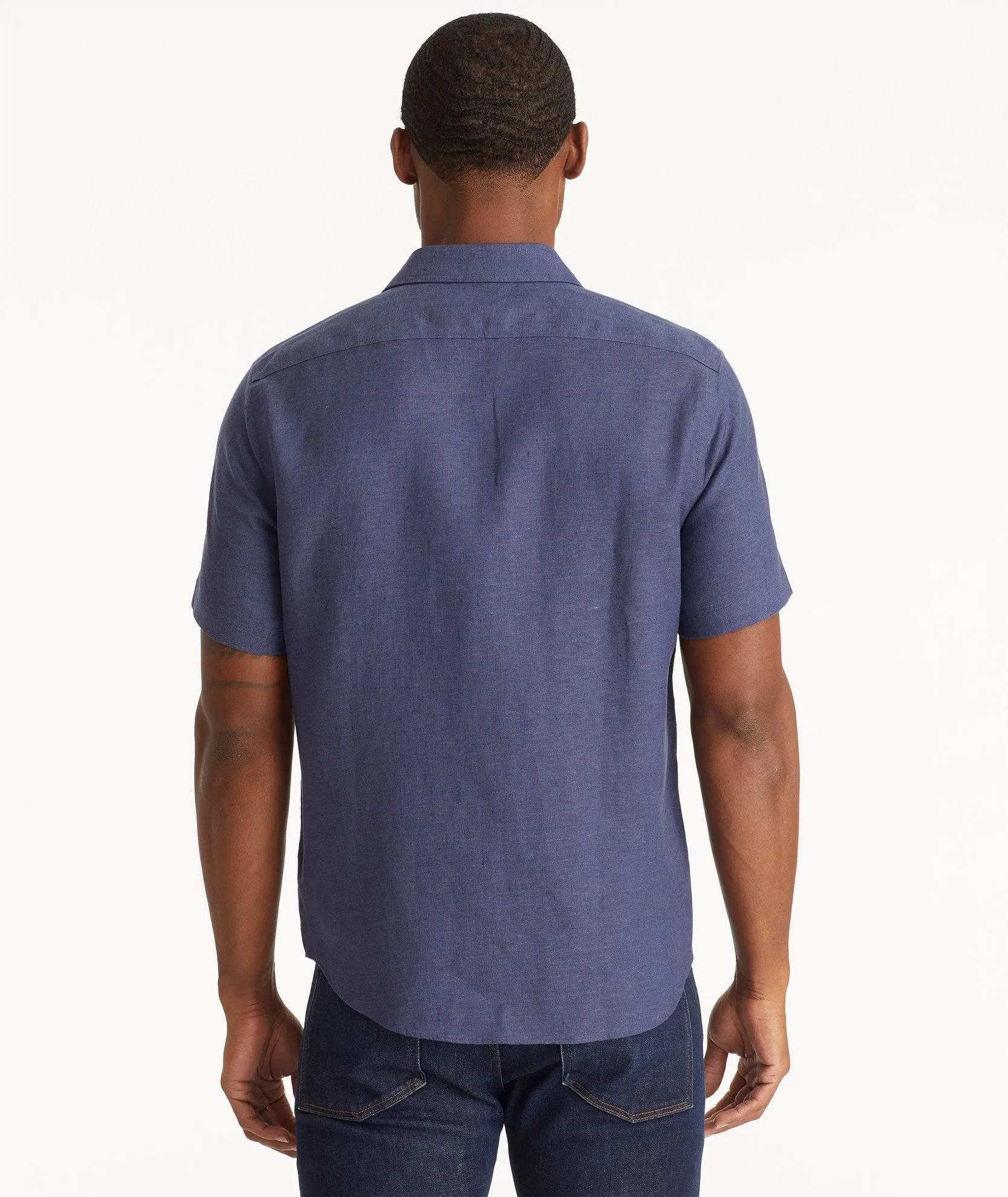 Wrinkle-Resistant Linen Short-Sleeve Cameron Shirt