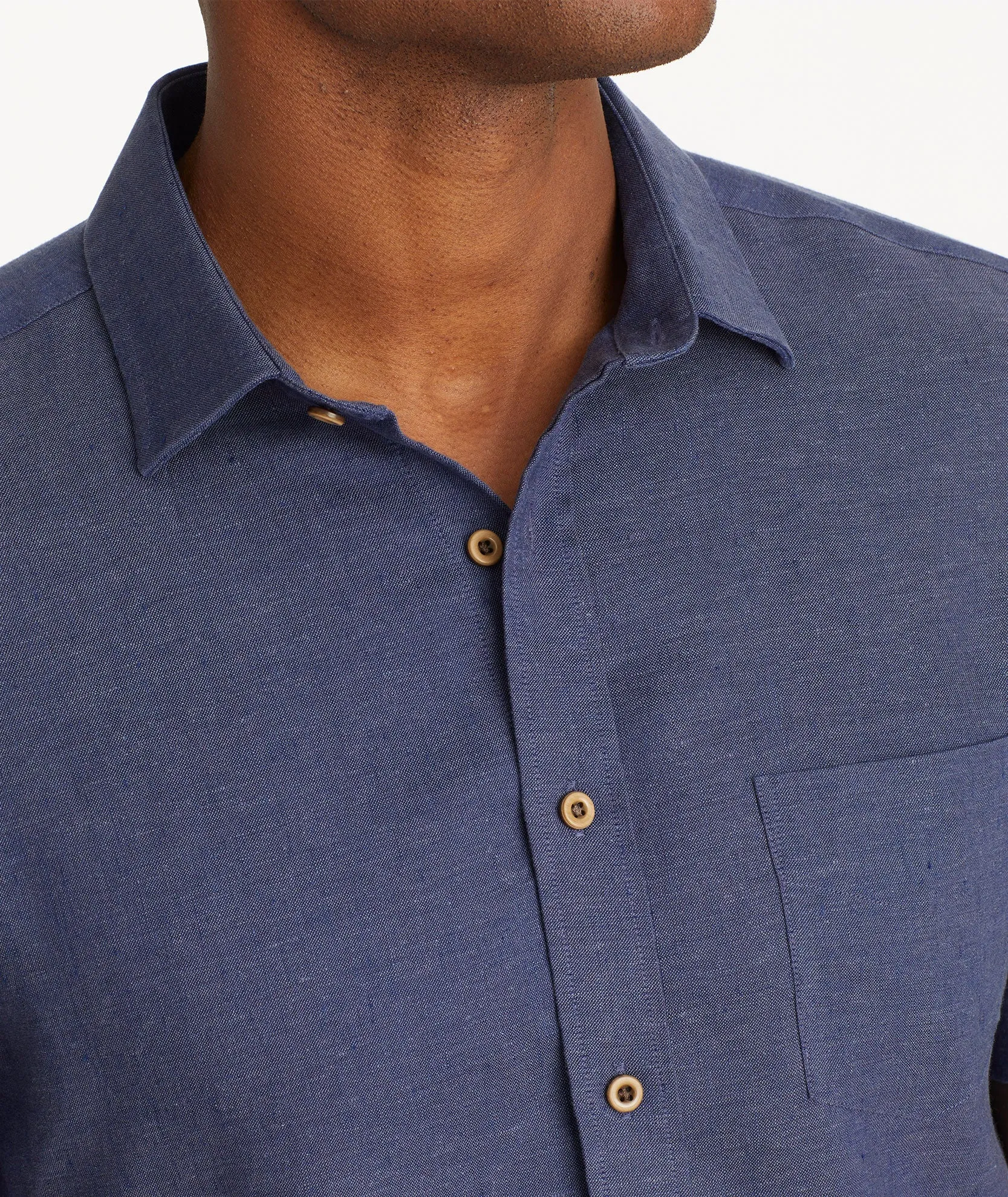 Wrinkle-Resistant Linen Short-Sleeve Cameron Shirt